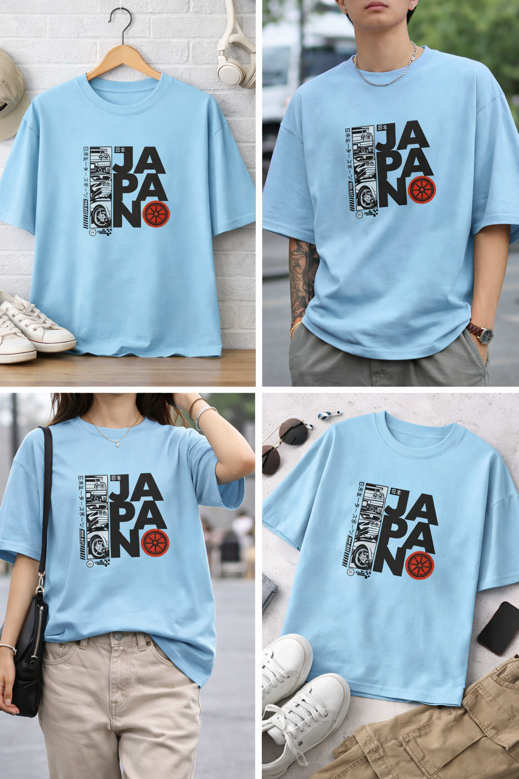 JAPAN Street Vibes Oversized T-Shirt | Premium Cotton&nbsp; Unisex Fit