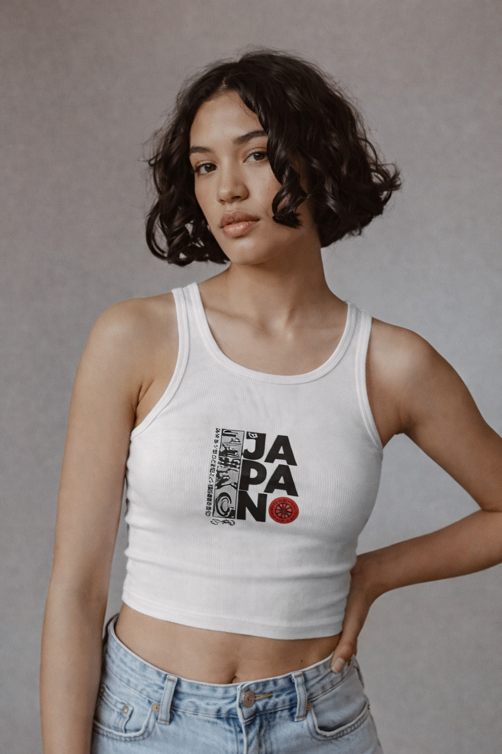Crop TankJAPAN Statement Crop Tank – Everyday Street Style