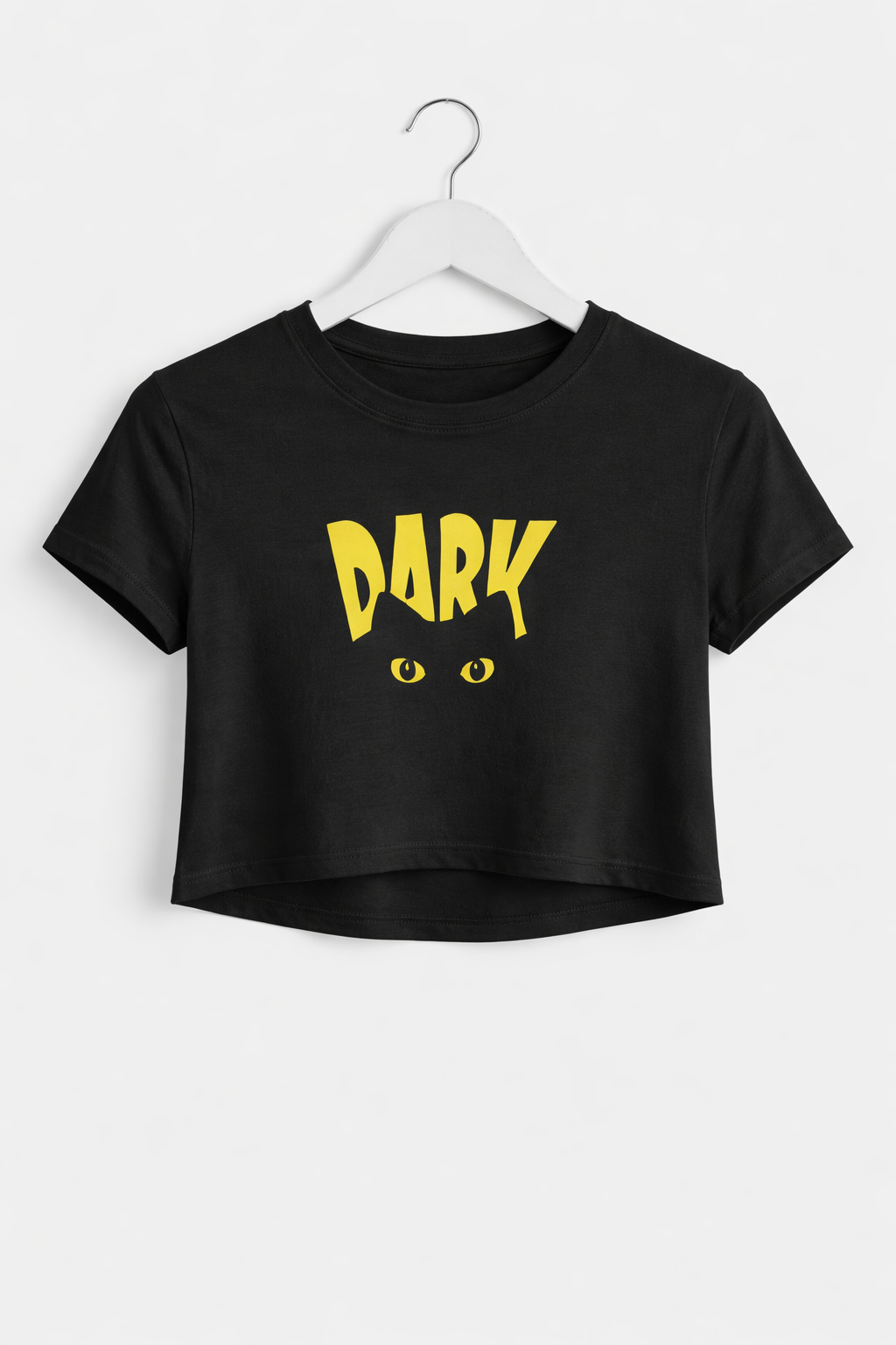 DARK Cat Eyes Crop Top – Bold Streetwear Vibe