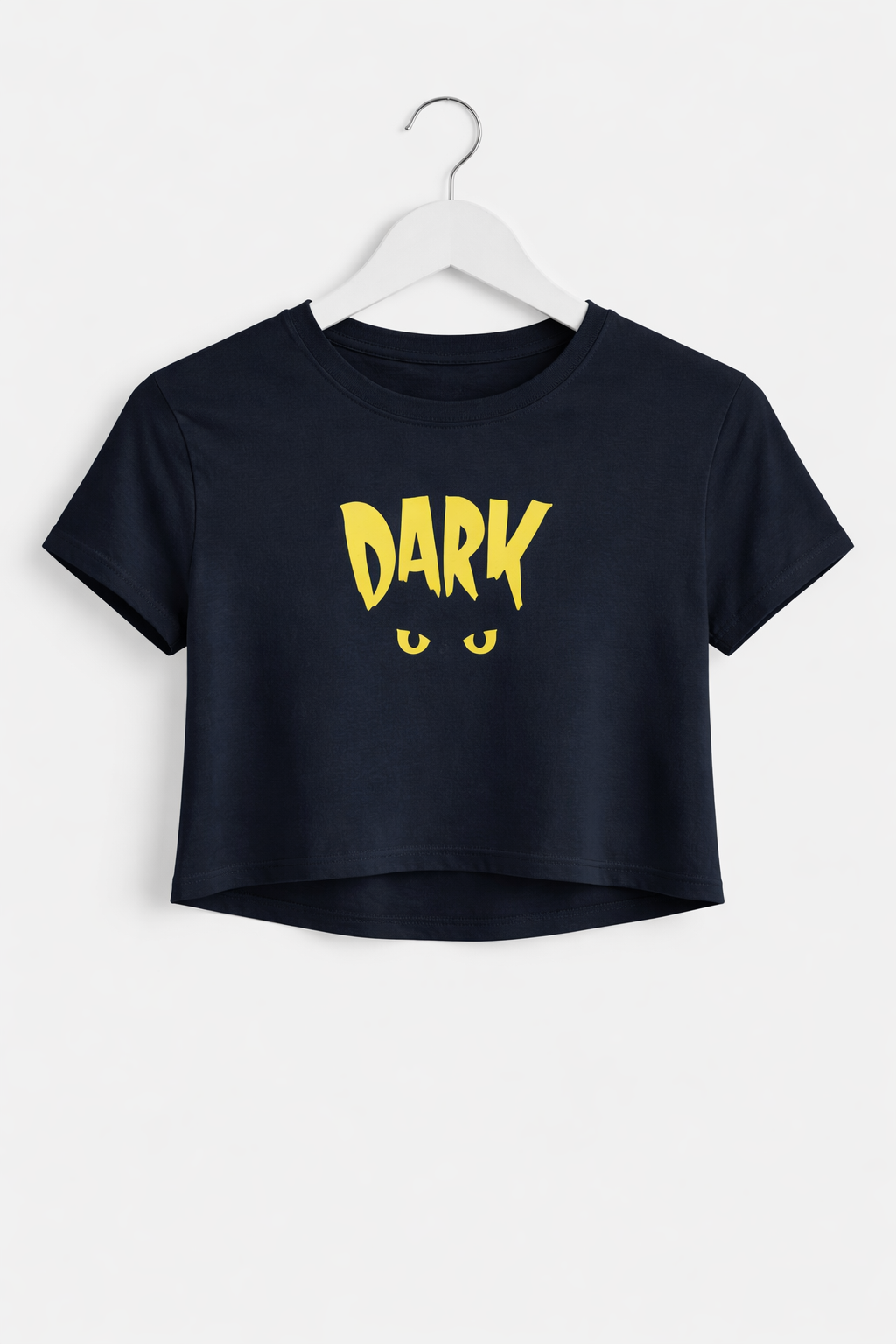 DARK Cat Eyes Crop Top – Bold Streetwear Vibe
