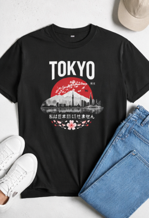 Tokyo Skyline: The "Gaijin" Essential Oversized Tee